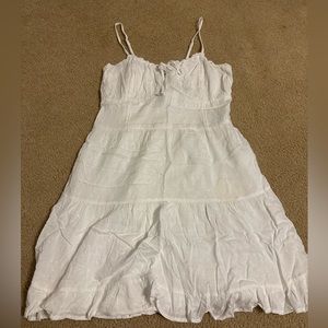 white hollister dress
